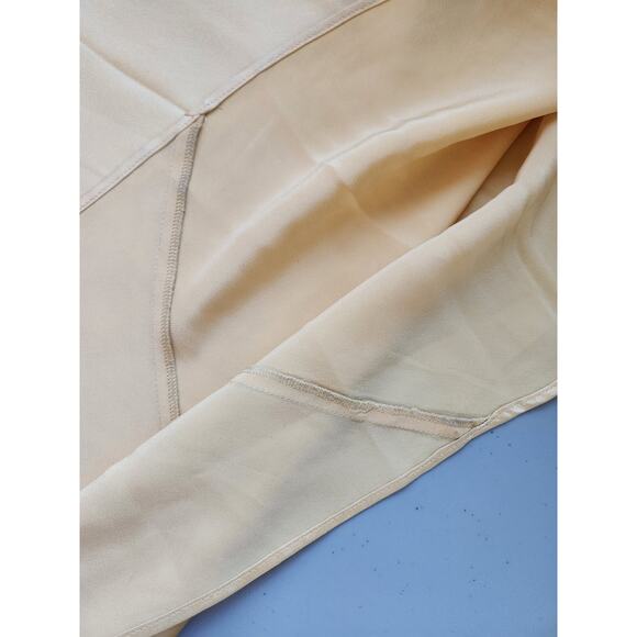 NWD Reformation Ronda Silk Wedding Gown Maxi Dress Size 14 Sunshine #4A458 - Picture 12 of 16